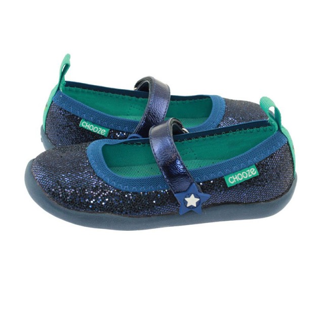 Balerinke za punce Jump Glow Navy - Chooze