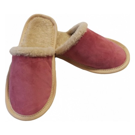 Krzneni hišni copati roza - Copa Cop