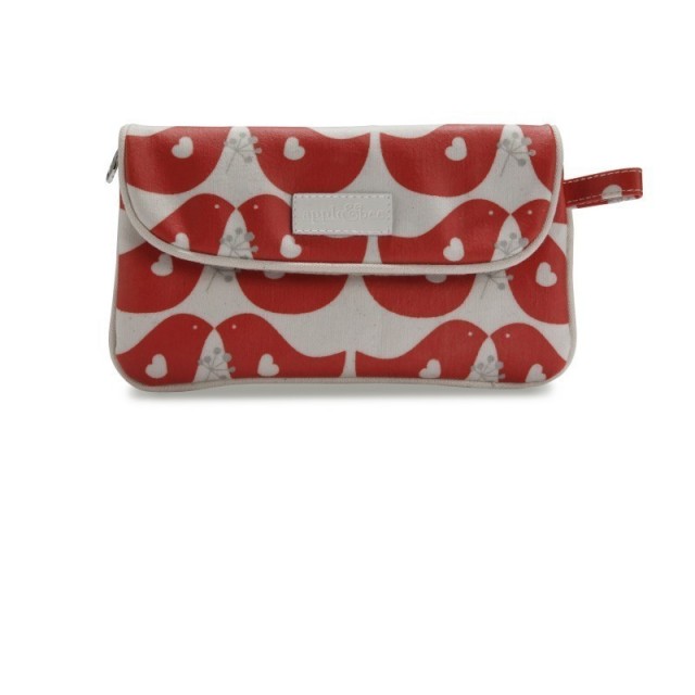 Kozmetična torbica v obliki pisma v barvi Lovebird Red (LR-004) - Apple&Bee