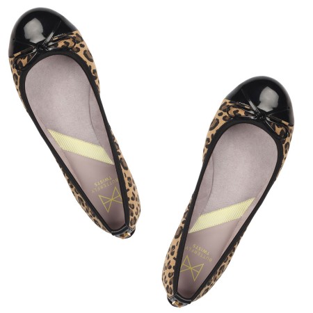 Balerinke s spominsko peno OLIVIA TAN LEOPARD - Butterfly Twists
