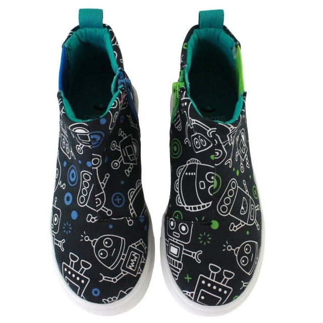 Visoke superge na zadrgo za fante Rocket v potisku Bot - Chooze