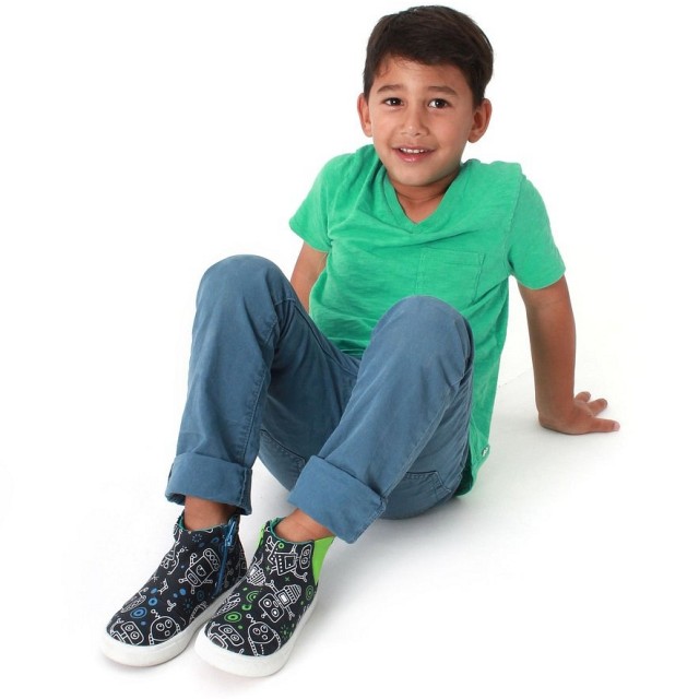 Visoke superge na zadrgo za fante Rocket v potisku Bot - Chooze