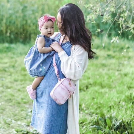 Torbica za čez ramo Mini Helix Rose Quartz - Ju Ju Be