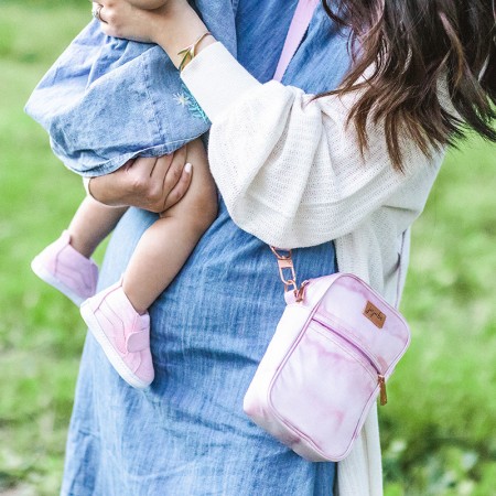 Torbica za čez ramo Mini Helix Rose Quartz - Ju Ju Be