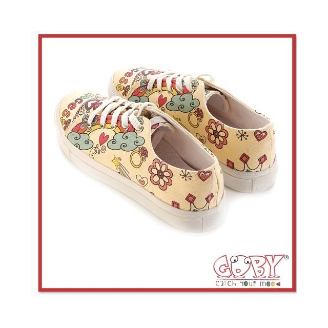 Platnene superge za ženske s potiskom Princess - Goby