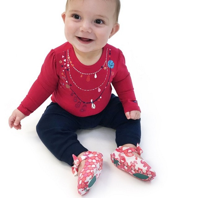 Pamučne papuče s vrpcom za cure Extend Coral - Chooze