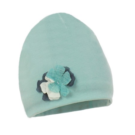 Bela podložena bombažna kapa SU za punčke - Pupill