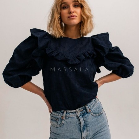 Bluza za ženske Alicante Navy blue - By Marsala