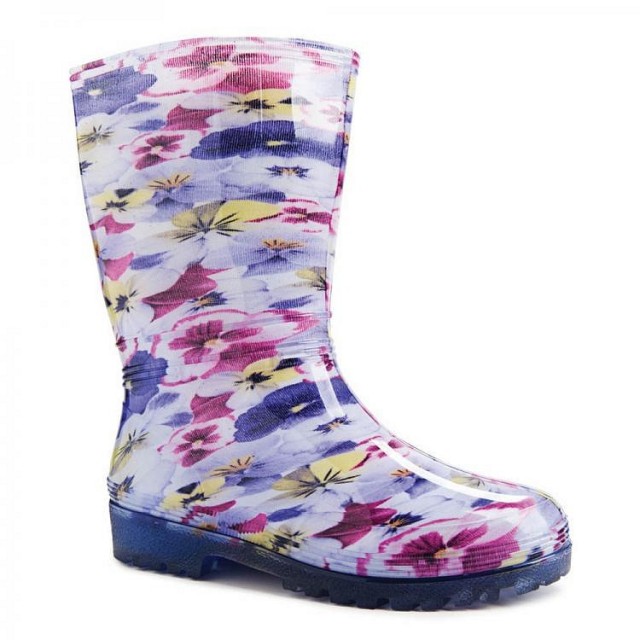 Dežni škornji za ženske Flowers - Demar