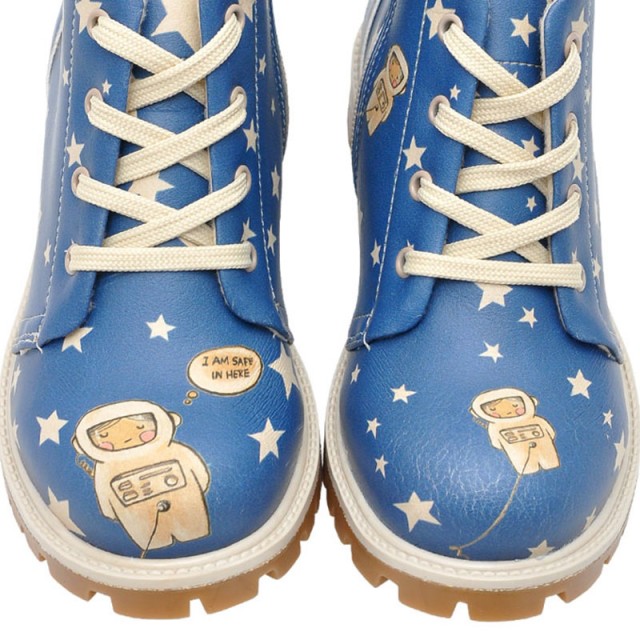 Gležnjače s podstavom - motiv za dečke LONELY ASTRONAUT - DOGO