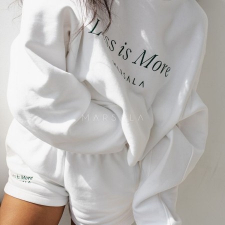 Hoodie PONTE White 