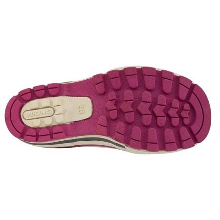 Dežni škornji Jolly iz naravne gume v lila barvi za punce - Viking