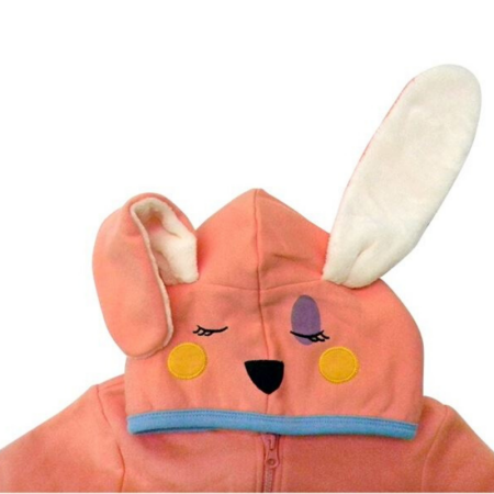 Kosmatena jopica z ušeski BUNNY HOODIE za punčke - Blade 
