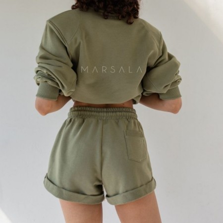 Kratke hlače Bunches Smoke Green - By Marsala