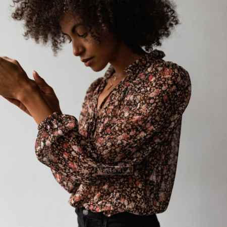 Rožasta bluza Emily Beige - By Marsala