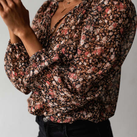 Rožasta bluza Emily Beige - By Marsala