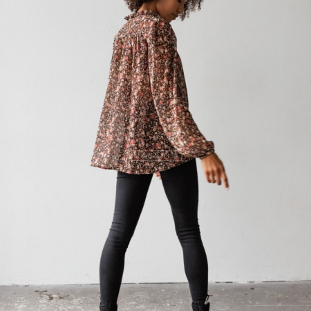 Rožasta bluza Emily Beige - By Marsala