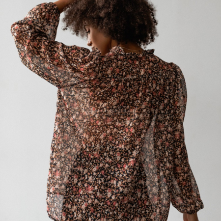 Rožasta bluza Emily Beige - By Marsala