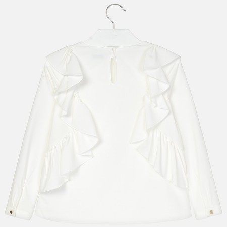 Majica z dolgimi rokavi z naborki za punce zadaj - Mayoral