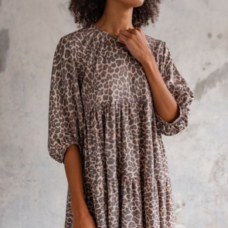 Lahkotna obleka Blush Leopard - By Marsala