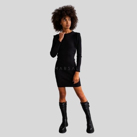 Oprijeta obleka Flexy Black - By Marsala