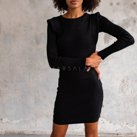 Oprijeta obleka Flexy Black - By Marsala