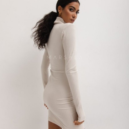 Oprijeta obleka PATRIZIA Beige - By Marsala