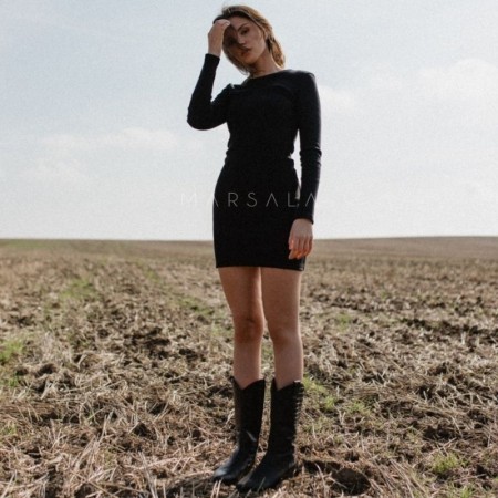 Oprijeta obleka Altea Mini Black - By Marsala