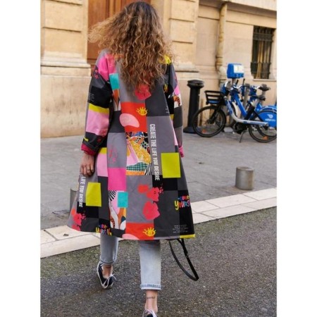 Potiskan plašč Not So Ordinary - NAOKO