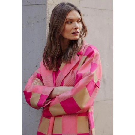 Potiskan plašč The Pink Escape - NAOKO