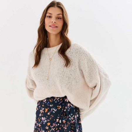 Pleten pulover Marshmallow - NAOKO