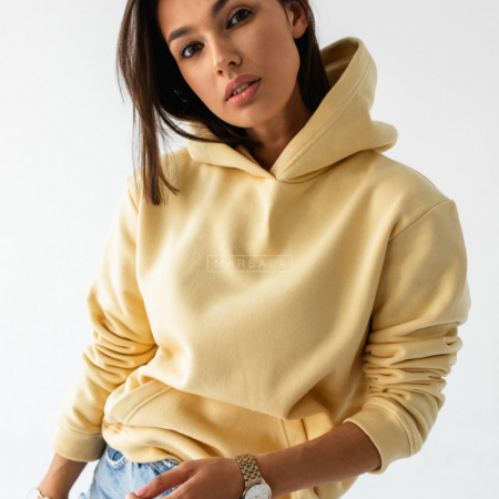Pulover s kapuco BASIC Sunshine - By Marsala