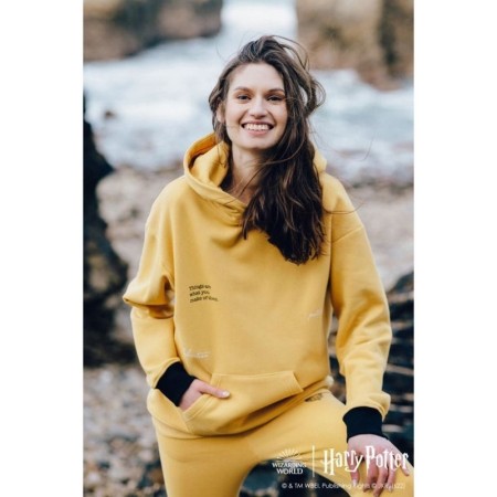 Pulover s kapuco Hufflepuff - NAOKO