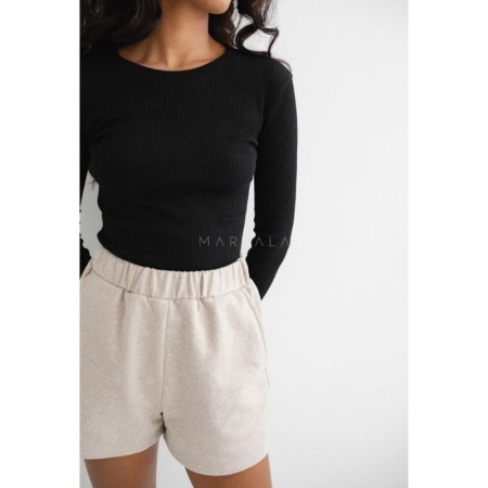 Rebrasta majica Moody Totally Black - By Marsala