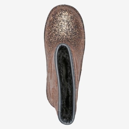 Termo škornji za deklice v Rose Gold barvi z bleščicamo - Mikk-Line