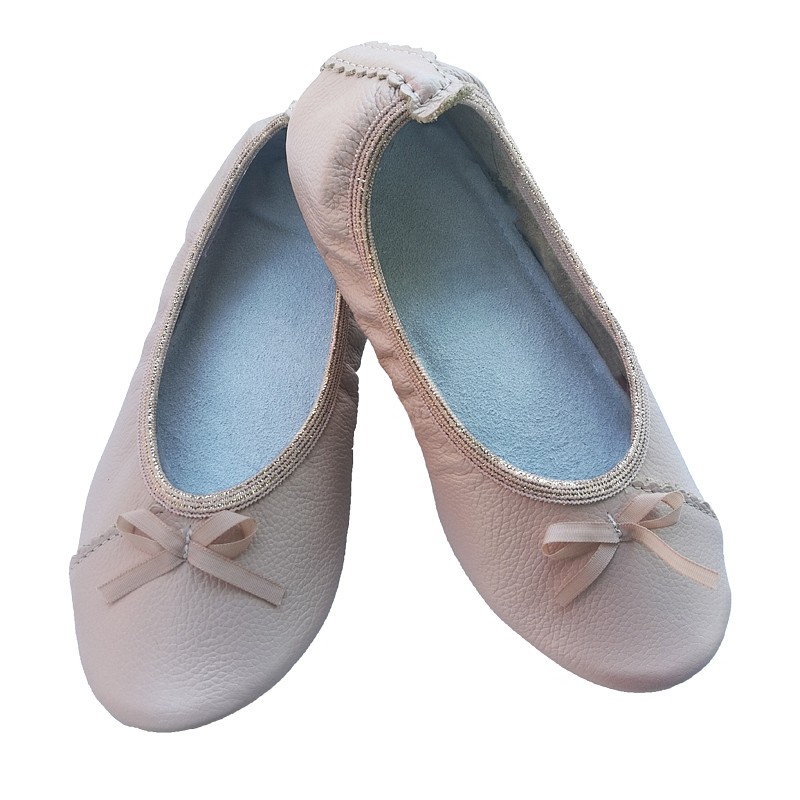 Usnjeni šolski copati za punce BOW - Copa Cop