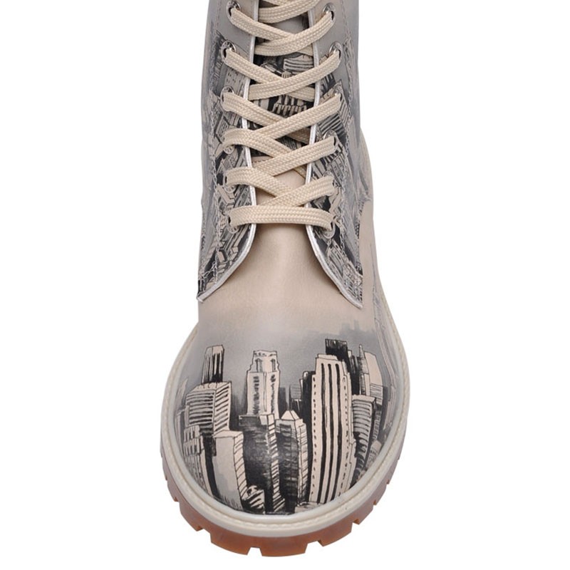 Gležnjače s podstavom - motiv za dečke NEW YORK SKYLINE front - DOGO