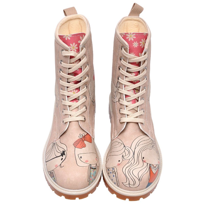 Gležnjače s podstavom - motiv za žene i cure MY OLD FRIENDS front - DOGO