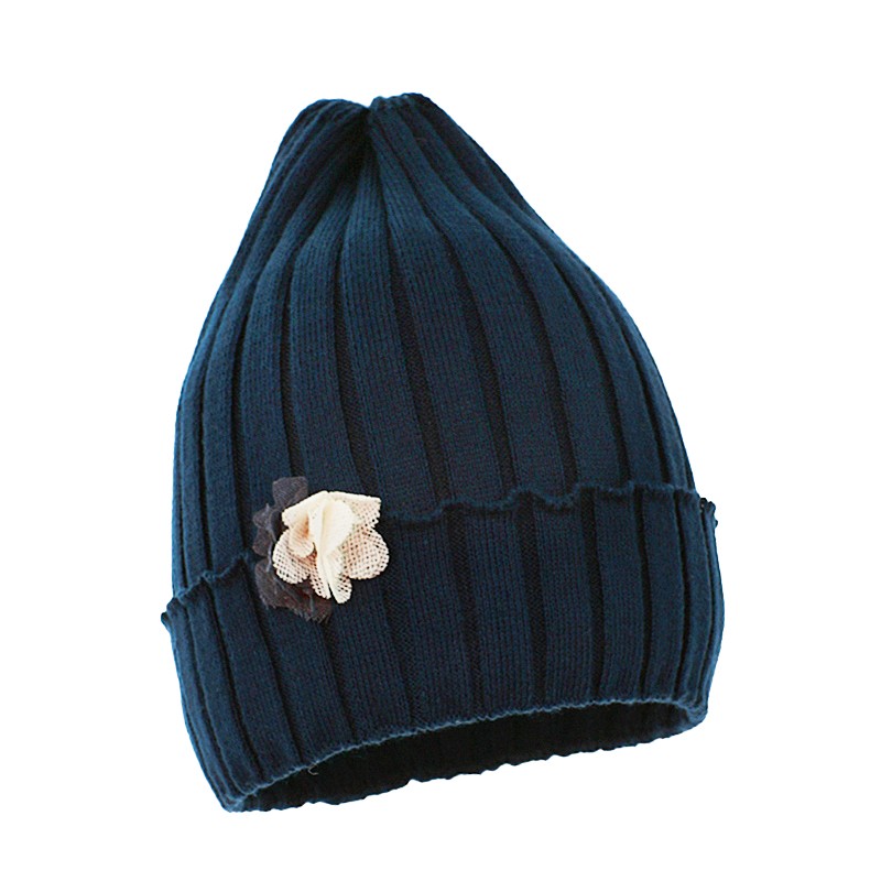 Pletena modra kapa za punce LUCA - Pupill