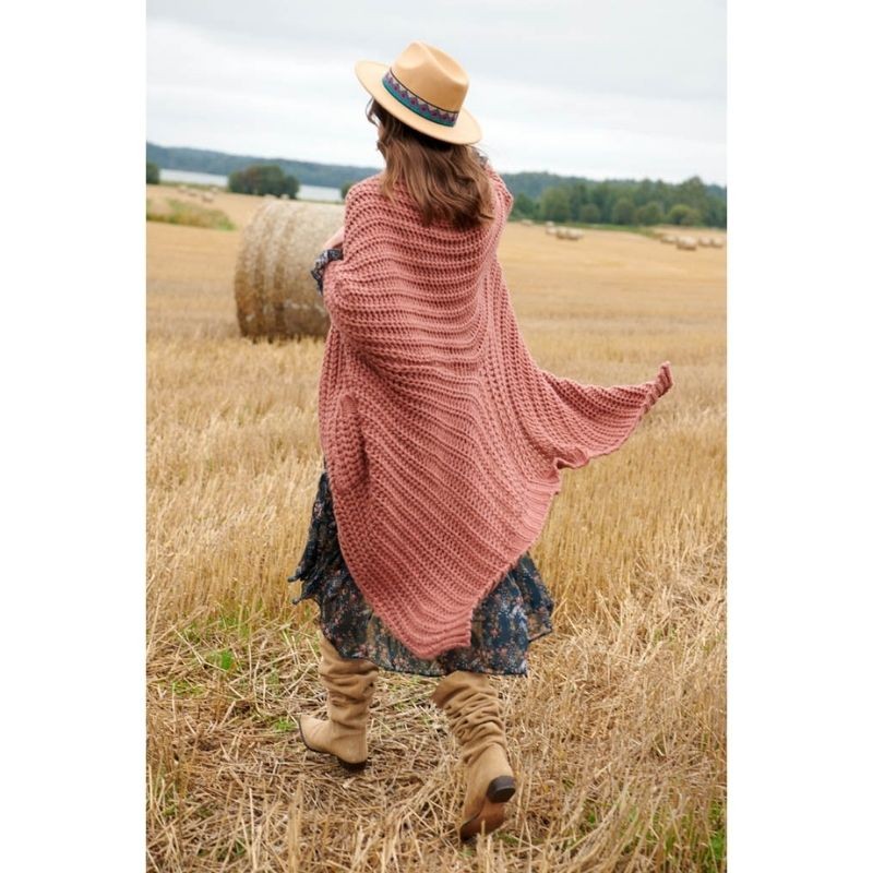 Dolga pletena jopa Spice It Up za ženske - Naoko