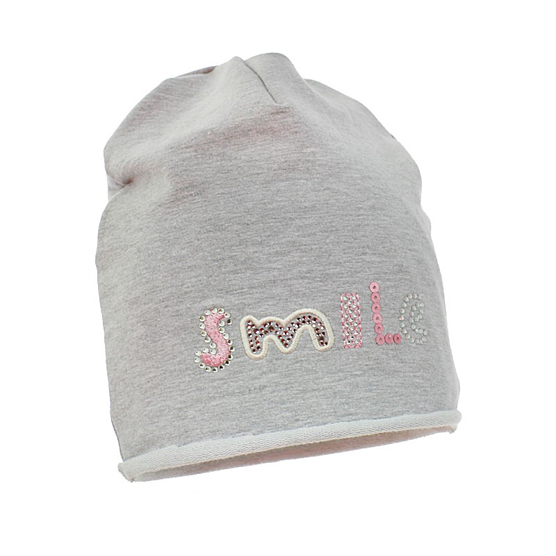 Prehodna siva kapa za punce LUCKY - Pupill