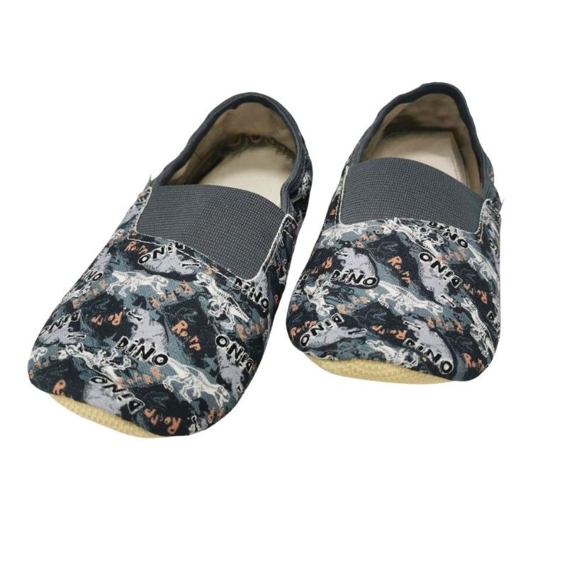 Šolski tekstilni copati Dino Grey - Copa Cop