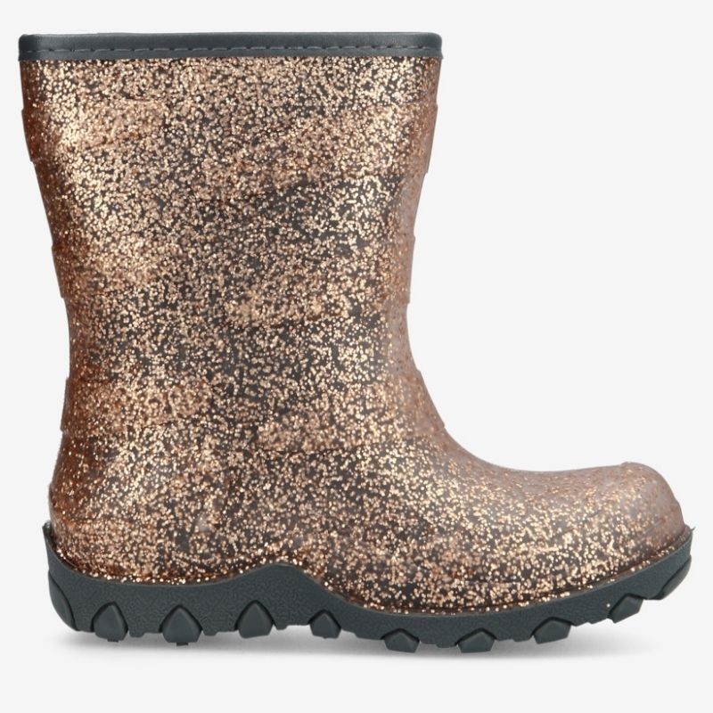 Termo škornji za deklice v Rose Gold barvi z bleščicamo - Mikk-Line