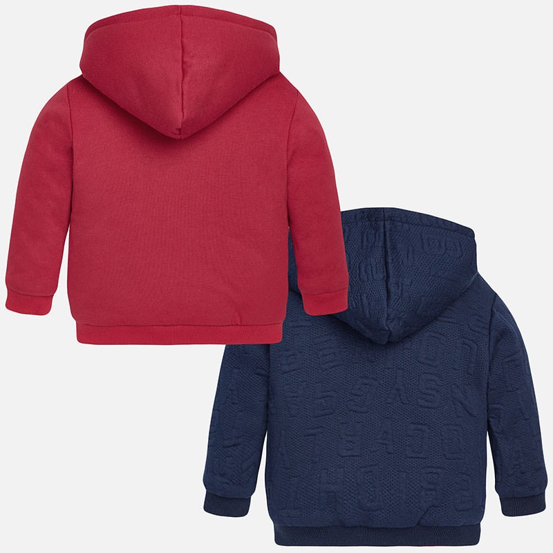 Dvostranski pulover za fantke v rdeče/modri barvi - Mayoral