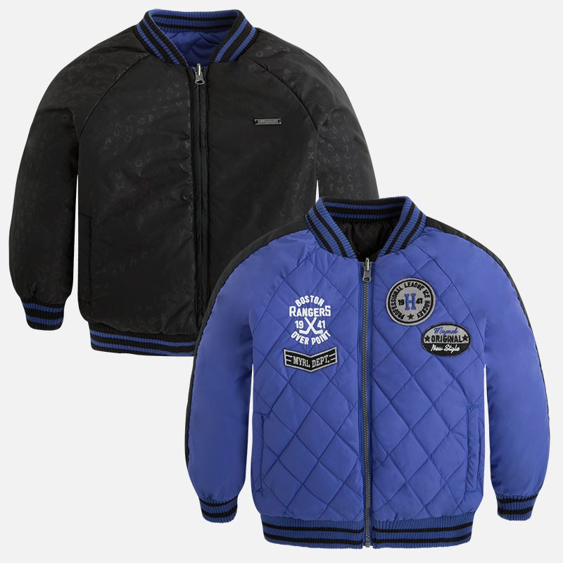 Obojestranska prehodna jakna za fante v modri barvi 4468-072 - Mayoral