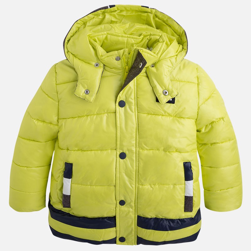 Zimska vodoodporna podložena jakna za fante - bomber jakna v citron rumeni barvi - Mayoral