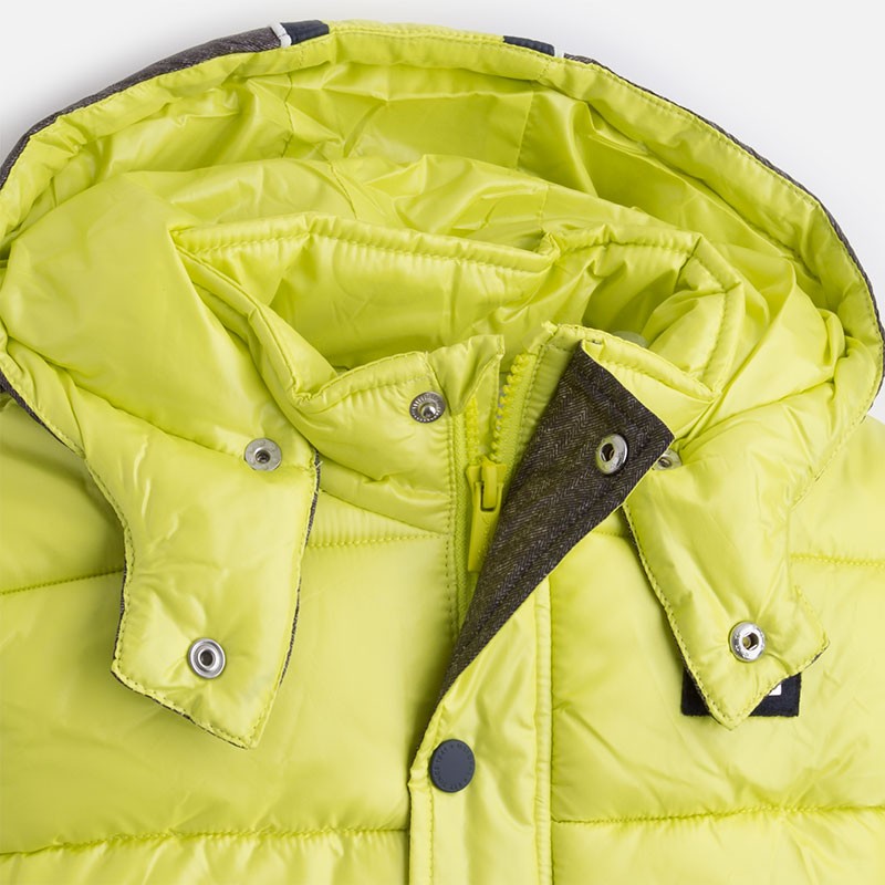 Zimska vodoodporna podložena jakna za fante - bomber jakna v citron rumeni barvi - Mayoral
