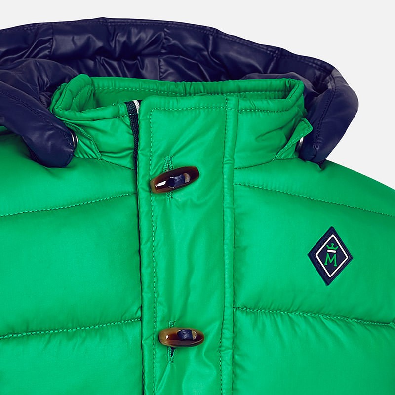 Podložena zimska bunda za fante v zeleni barvi - Mayoral