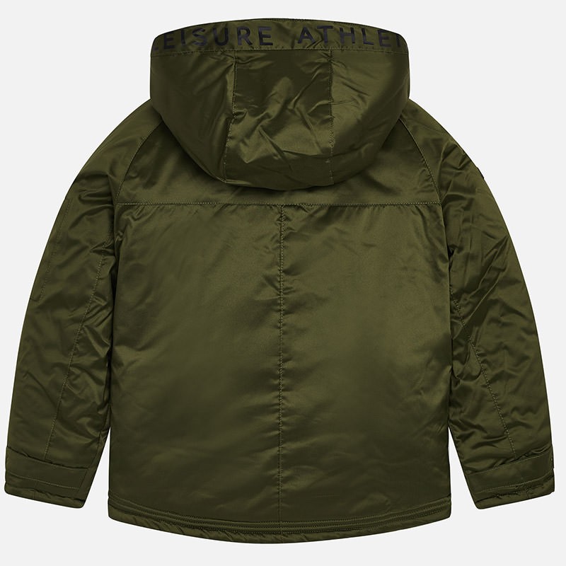 Maslinasto zelena zimska jakna za dečke leđa - Mayoral