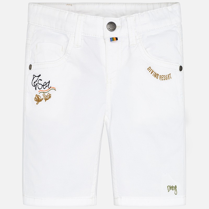Bele jeans kratke hlače za fante - Mayoral